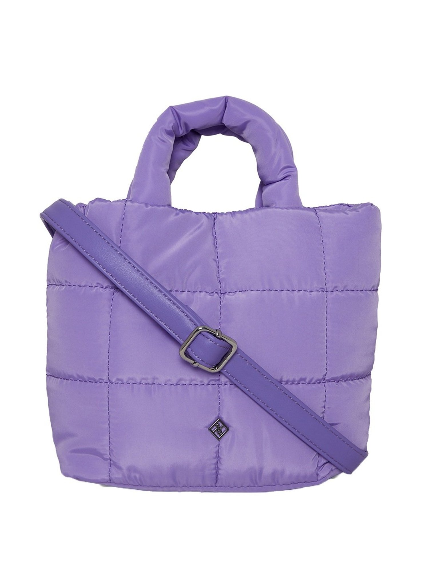 Call It Spring DAYDREAMER530 Purple Quilted Medium Tote Handbag
