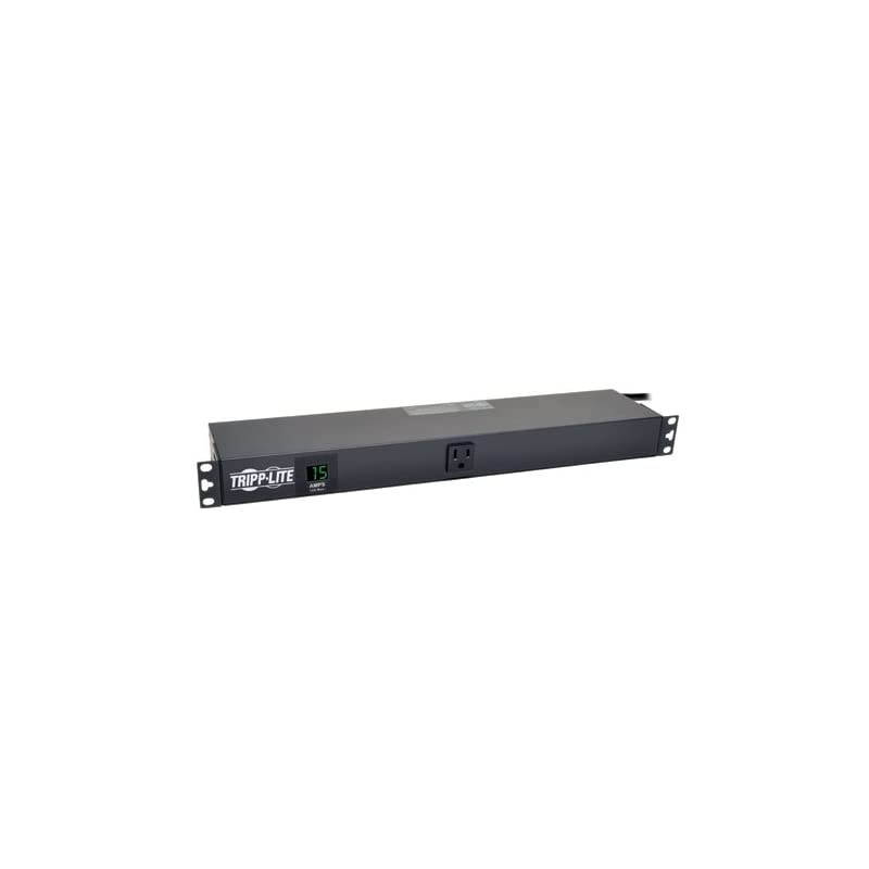 Metered PDU, 15A, 13 Right-Angle Outlets (5-15R), 120V, 5-15P, 100-127V Input, 15 ft. Cord, 1U Rack-Mount Power (PDUMH15-RA) Black