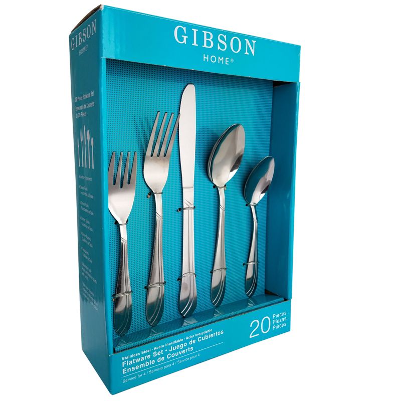 41pc Stainless Steel Zehira Frost Silverware Set - Cambridge Silversmiths