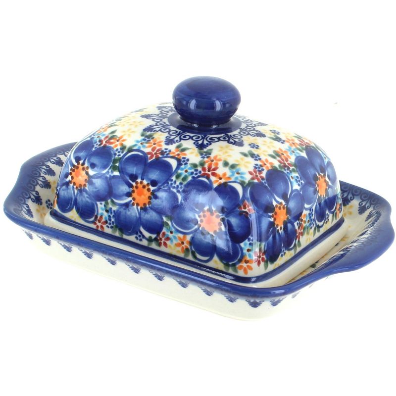 3R Studios Pressed Glass Butter Dish