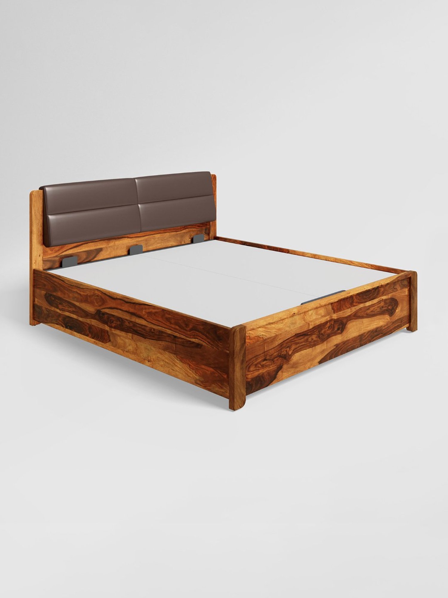 Nilkamal Riva Black Engineered Wood King Size Bed with Storage