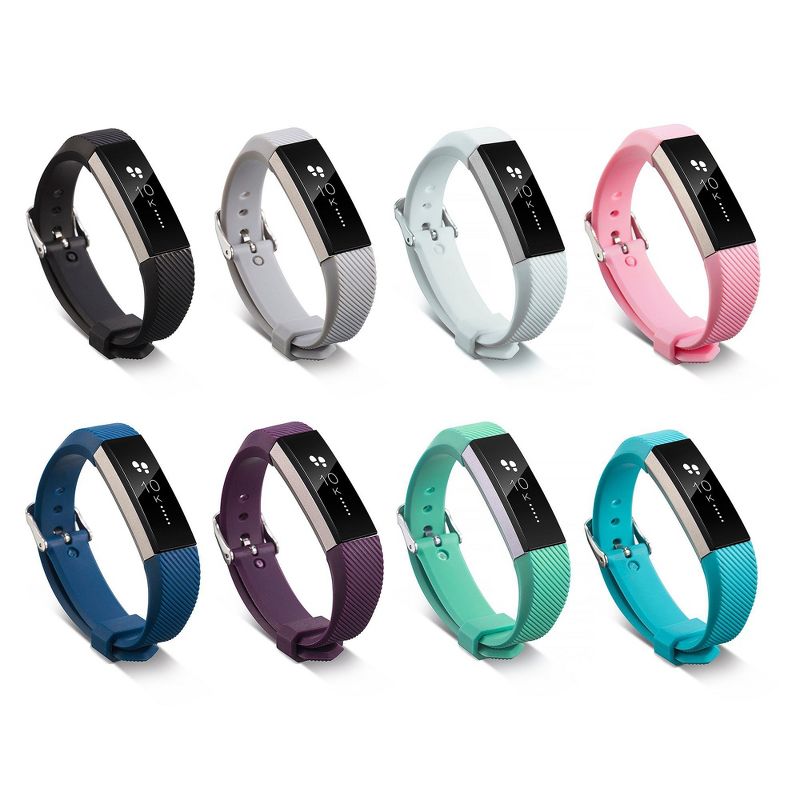 Zodaca Wristband w/Metal Buckle Clasp compatible with Fitbit Alta/Alta HR Replacement Band, Dark Blue