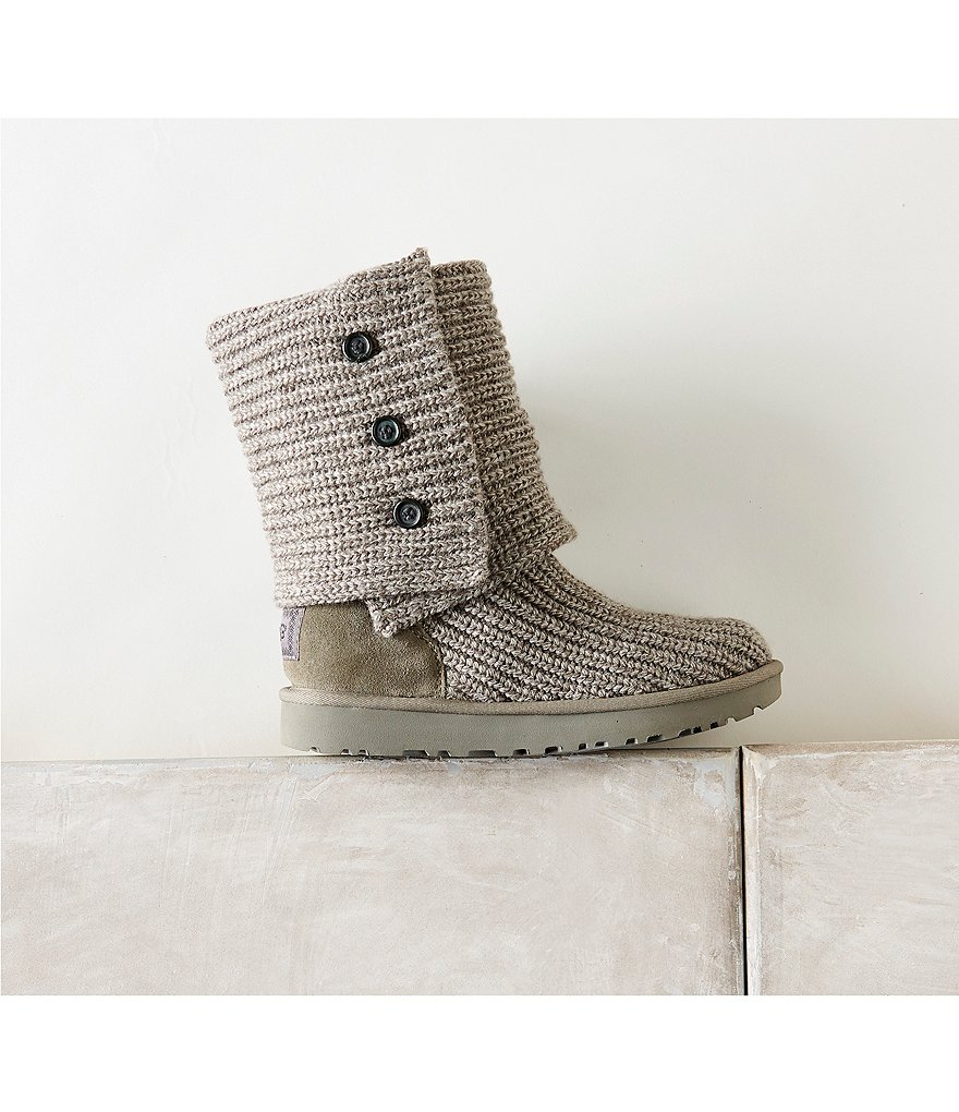 UGG&reg; Classic Cardy Button Detailed Knit Boots