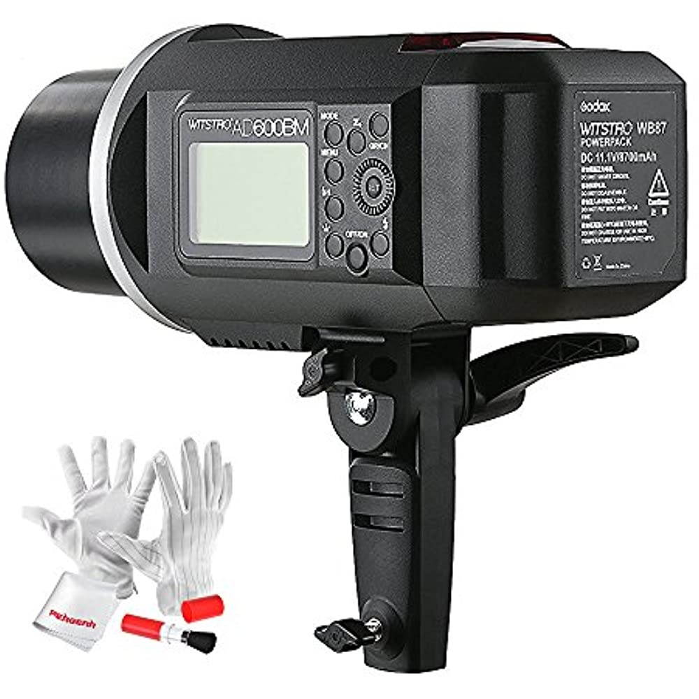 Godox AD600BM Bowens Mount 600Ws GN87 High Speed Sync Outdoor Flash Strobe Light with 2.4G Wireless X System, 8700mAh Battery to Provide 500 Full Power Flashes Recycle in 0.01-2.5 Second