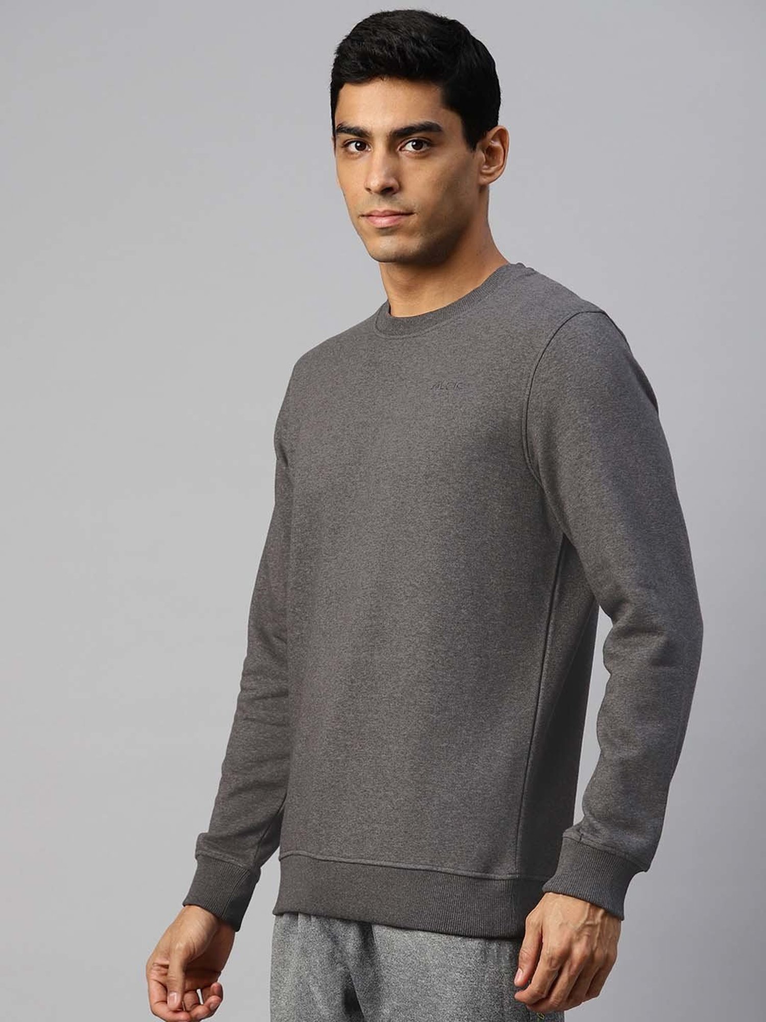 ALCIS Grey Regular Fit Sweatshirt