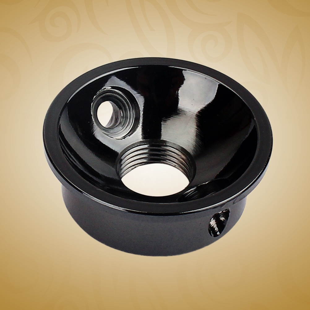 GT152 Electric Guitar Jack Electrosocket Jack Plate with 2 Screws for TL Guitar (Golden)