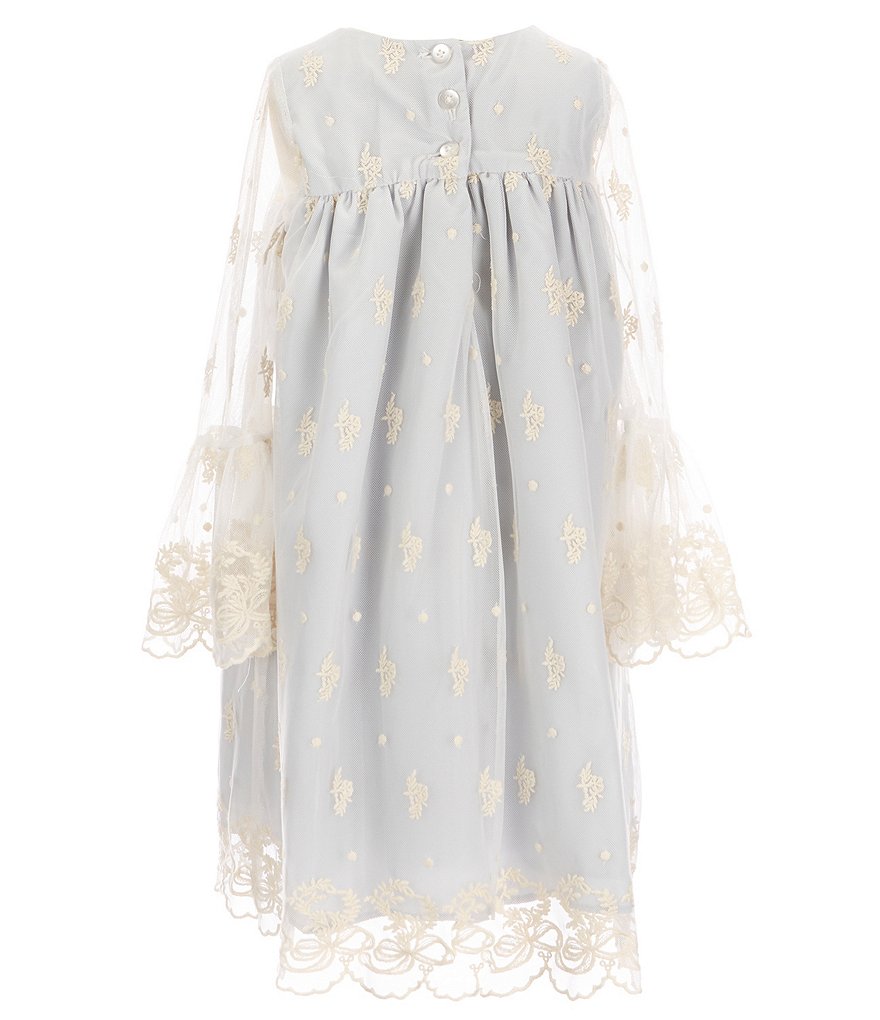 Rare Editions Little Girls 4-6X Scuba Crepe/Colorblock Fit-And-Flare Dress