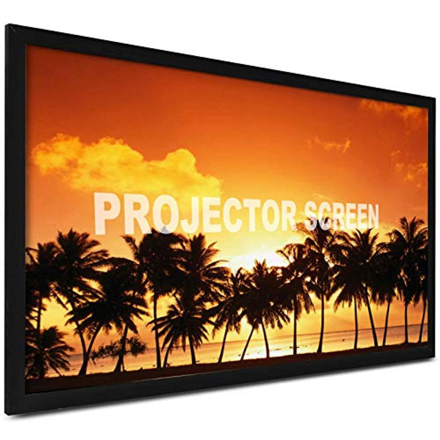 elite screens diy pro, indoor outdoor portable projector screen pvc 114-inch 16:9, 8k 4k ultra hd 3d movie theater cinema 114"