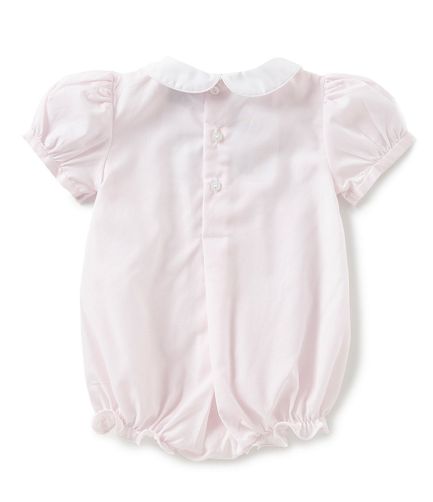 Friedknit Creations Baby Girls 3-9 Months Rosette Pintuck Romper