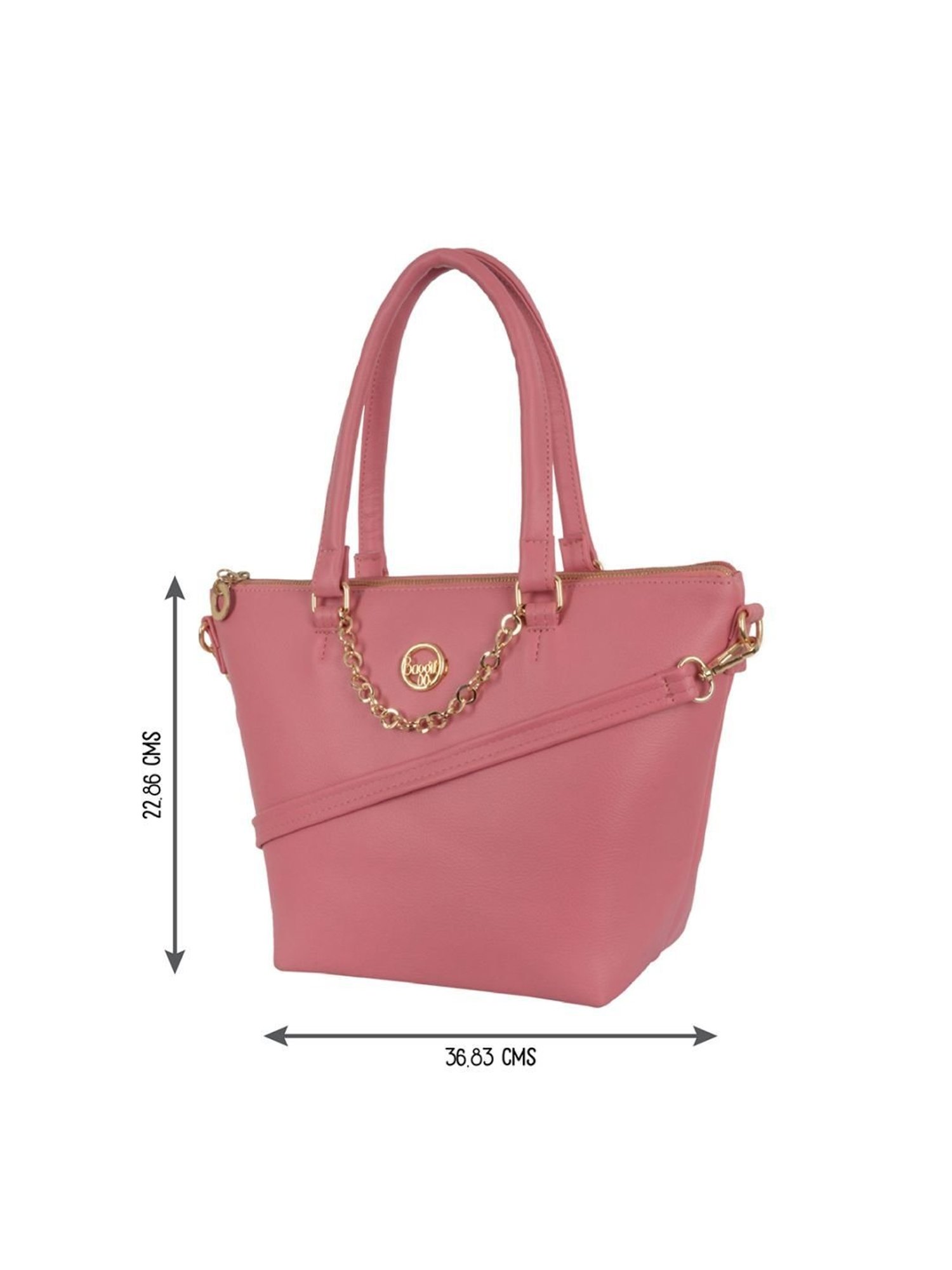 Tohl Avon Black Solid Medium Handbag