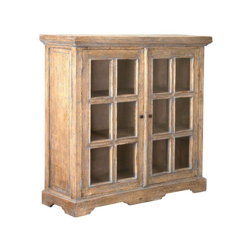 Penelope 2 Door Cabinet Distressed Gray - East at Main