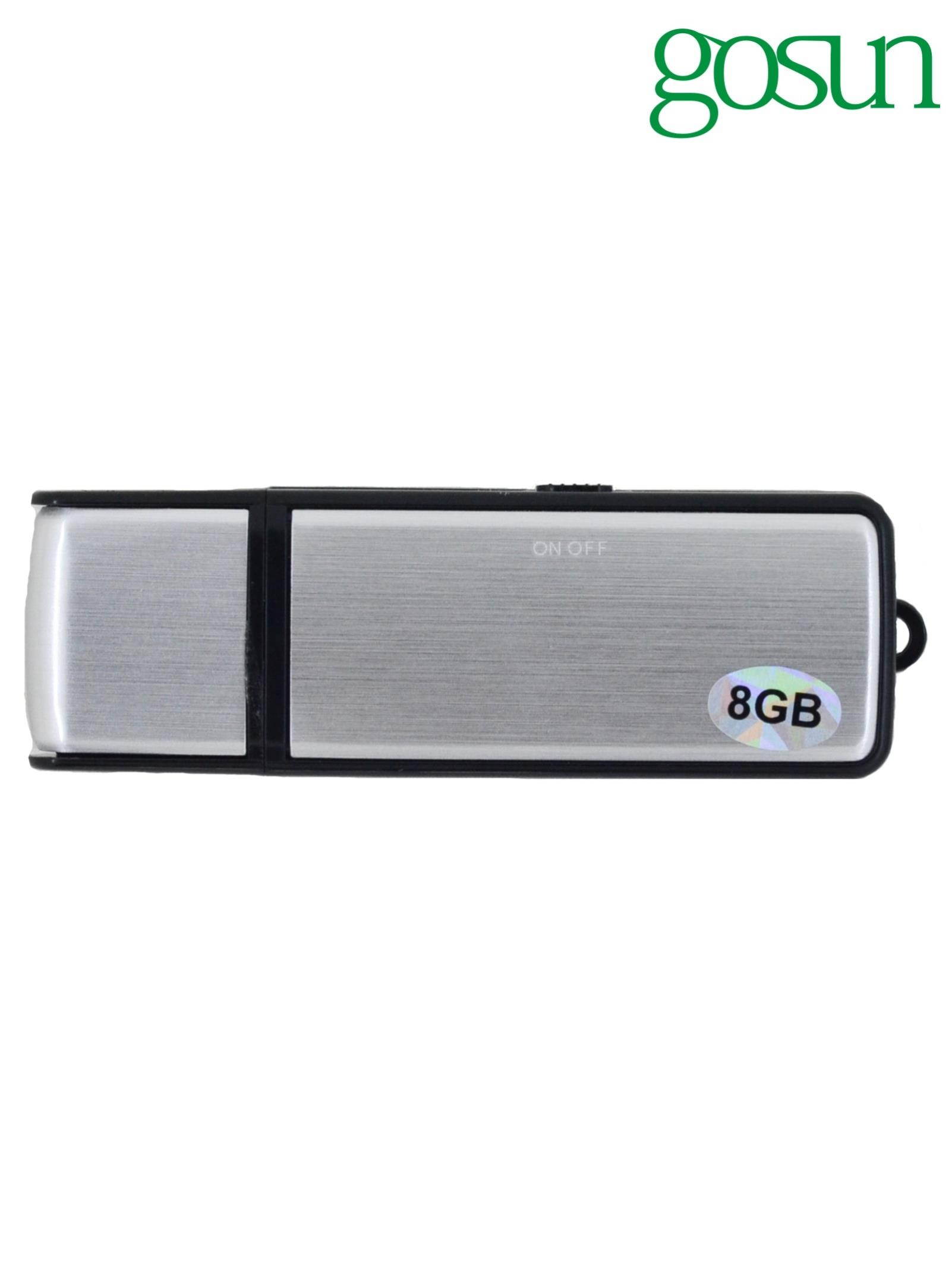 New Mini 8GB USB SPY Pen Digital Audio Voice Recorder 70 Hours recording Silver 15 Hours Battery Life 192KBPS Record bitrate WAV