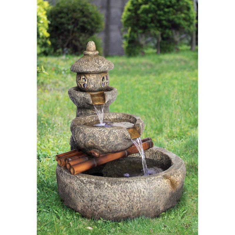 Ceramic Cascading Vines Garden Fountain - Acorn Hollow