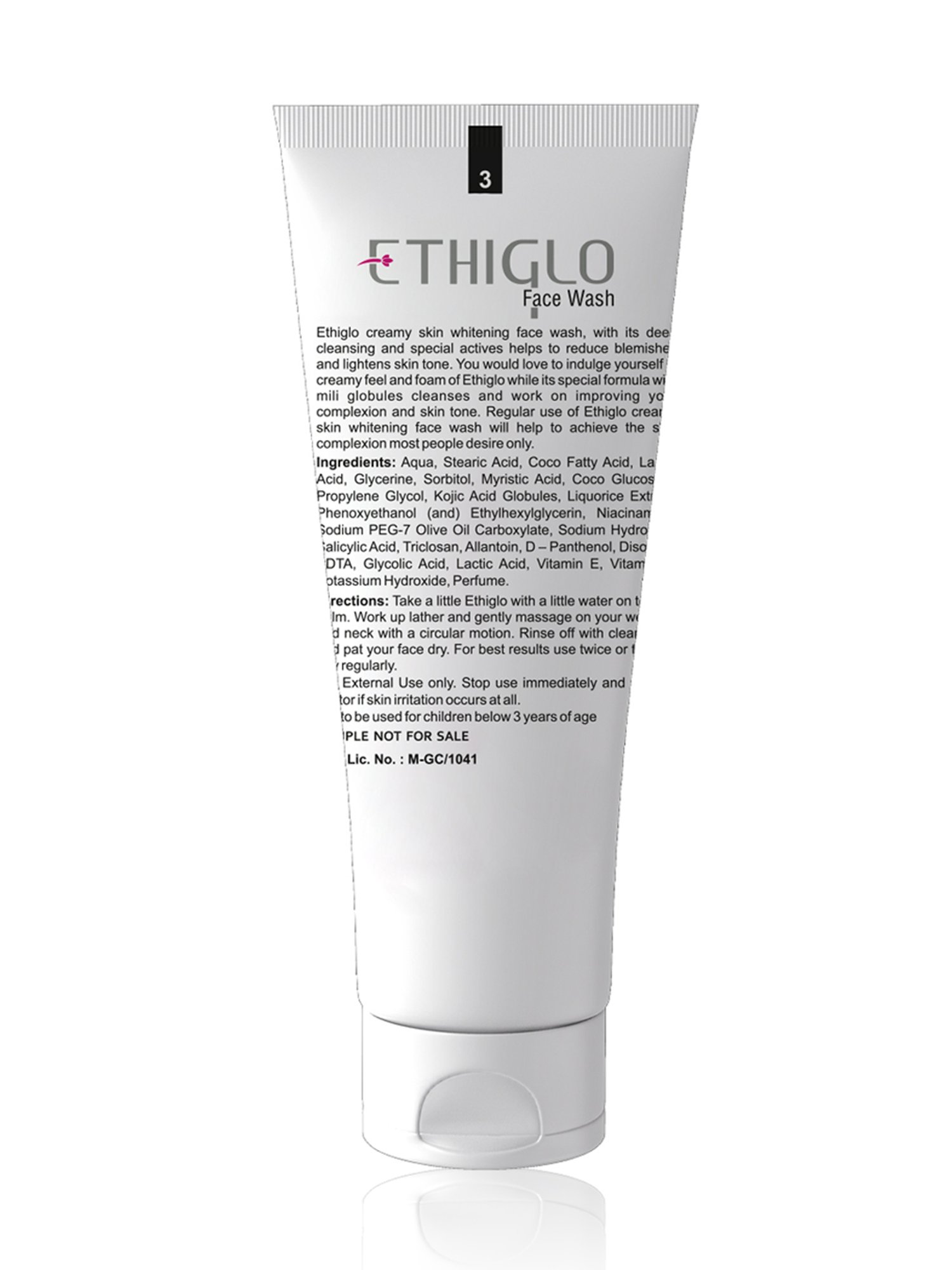 Ethiglo Skin Whitening Face Wash - Pack of 3 (70 ml Each)