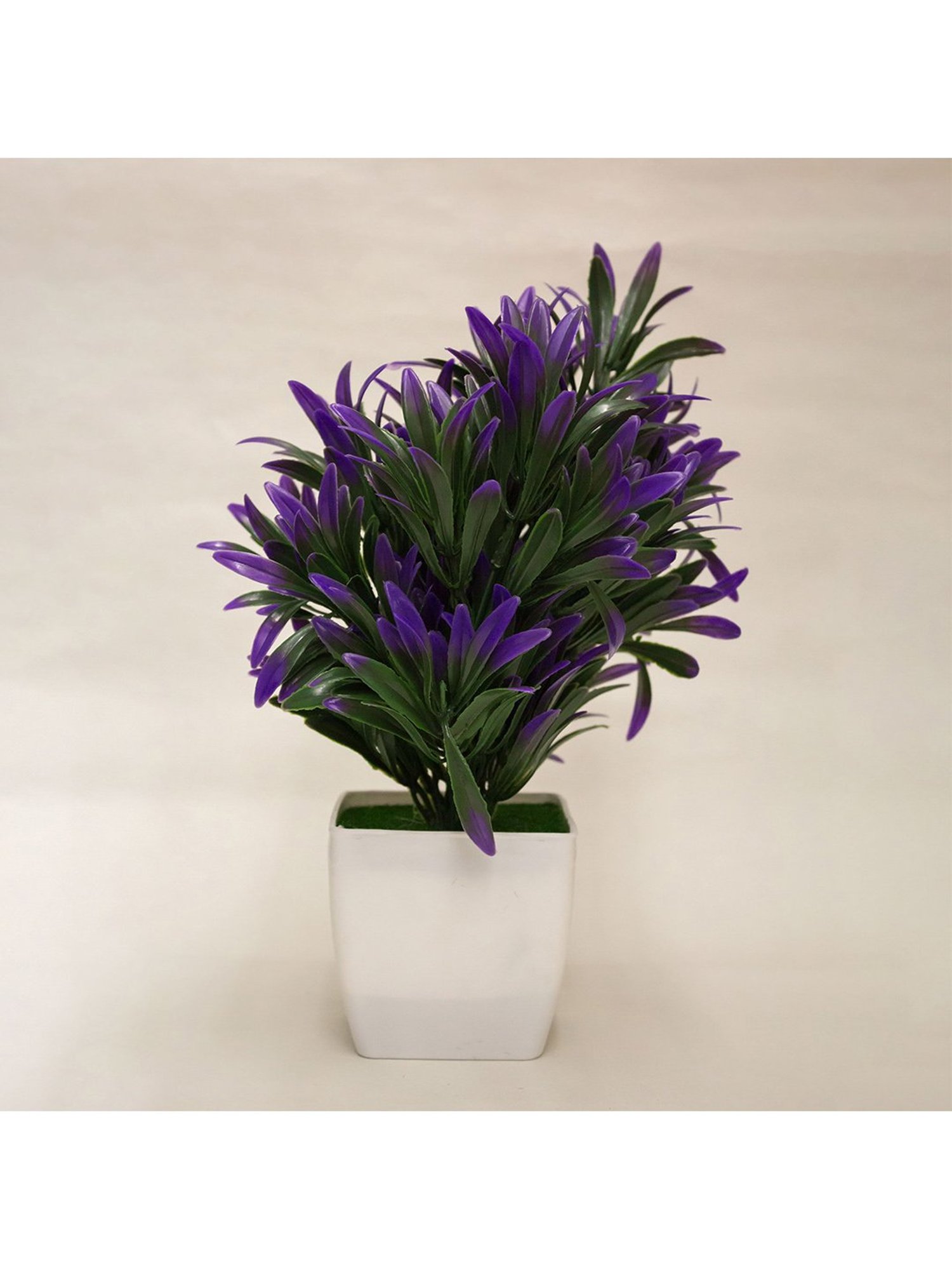 Amflix Purple Artificial Bonsai Plant With Pot