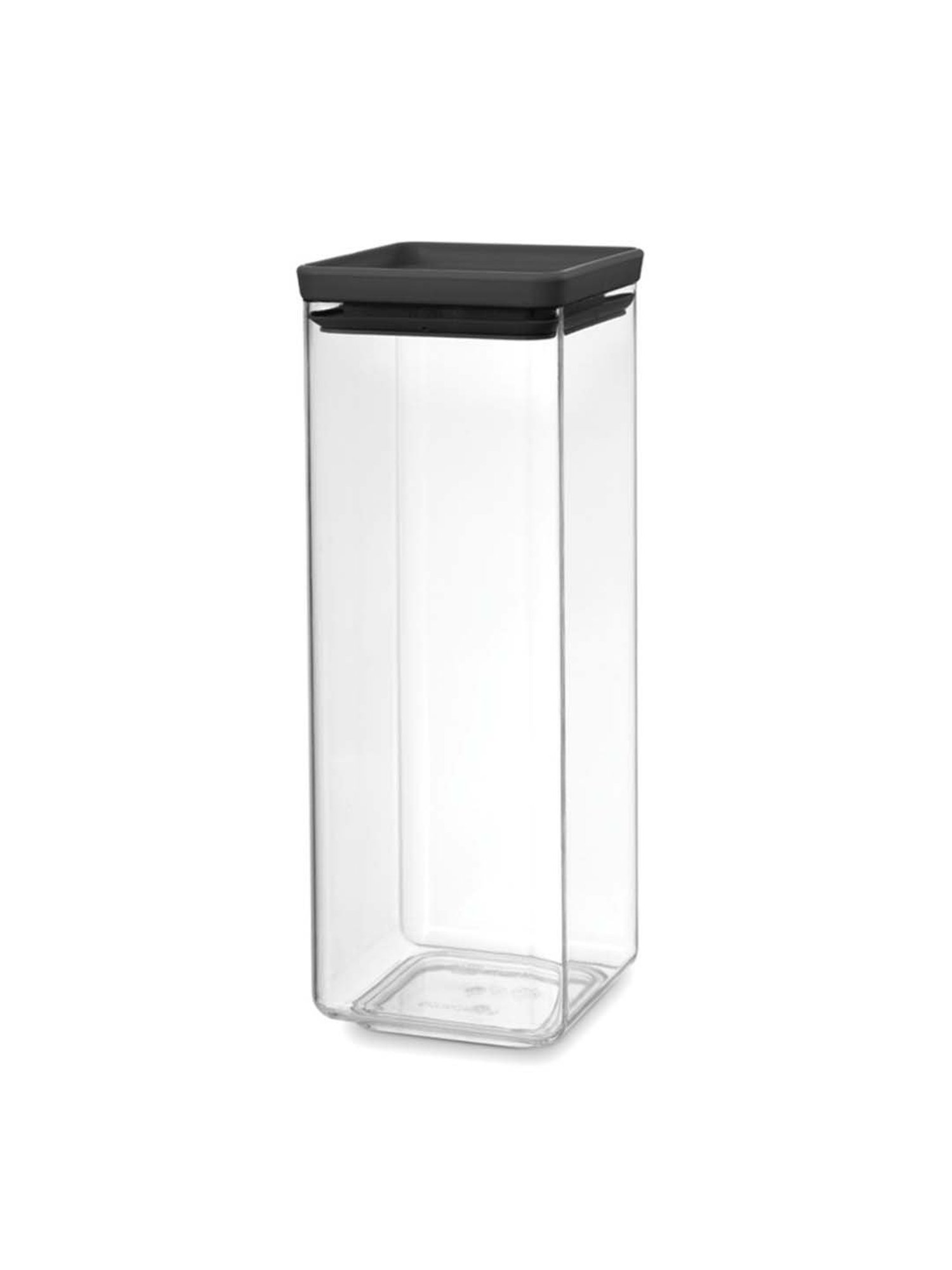 BRABANTIA Transparent Plastic Square Containers with Lid (2500 ml) - Set of 1