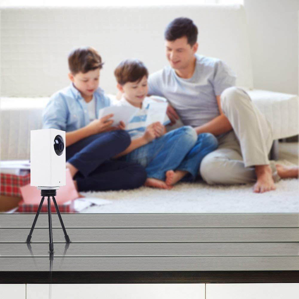 HOLACA Mini 4.72 inch Sturdy Tripod Leg for Wyze Cam Pan,Dog Camera, Ricoh Theta S, Nikon Keymission 360, Insta360 ONE X 360 Cam, Suitable for 1/4 -20 Thread Mount Camera.