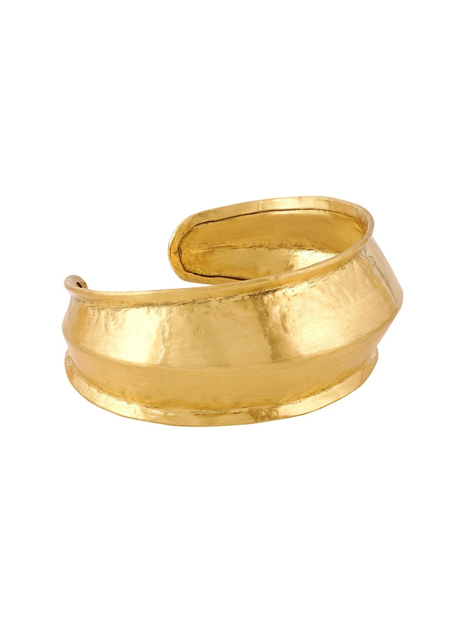 Teejh Aaradhya Golden Cuffs Bracelet for Women
