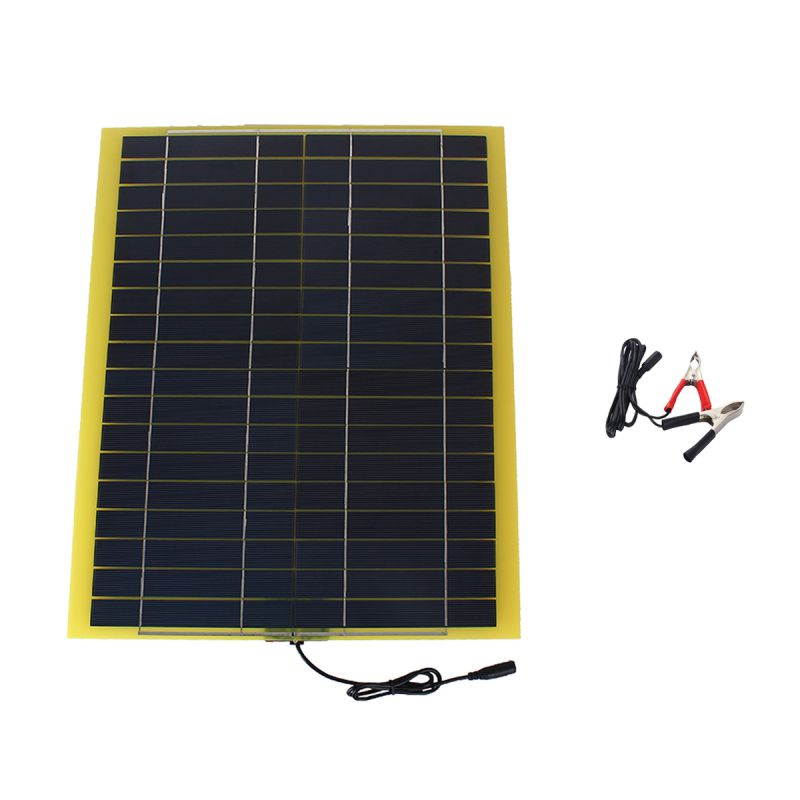 20W 18V 1.2A Flexible Solar Panel Power Bank For 12V Car Battery Charger