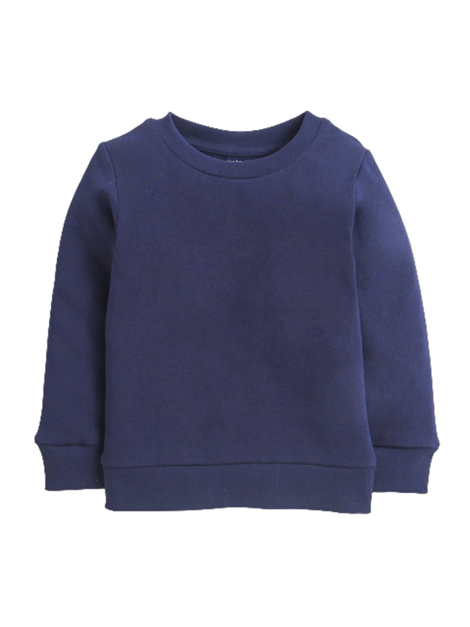 Nino Bambino Kids Navy Solid Full Sleeves Sweatshirt