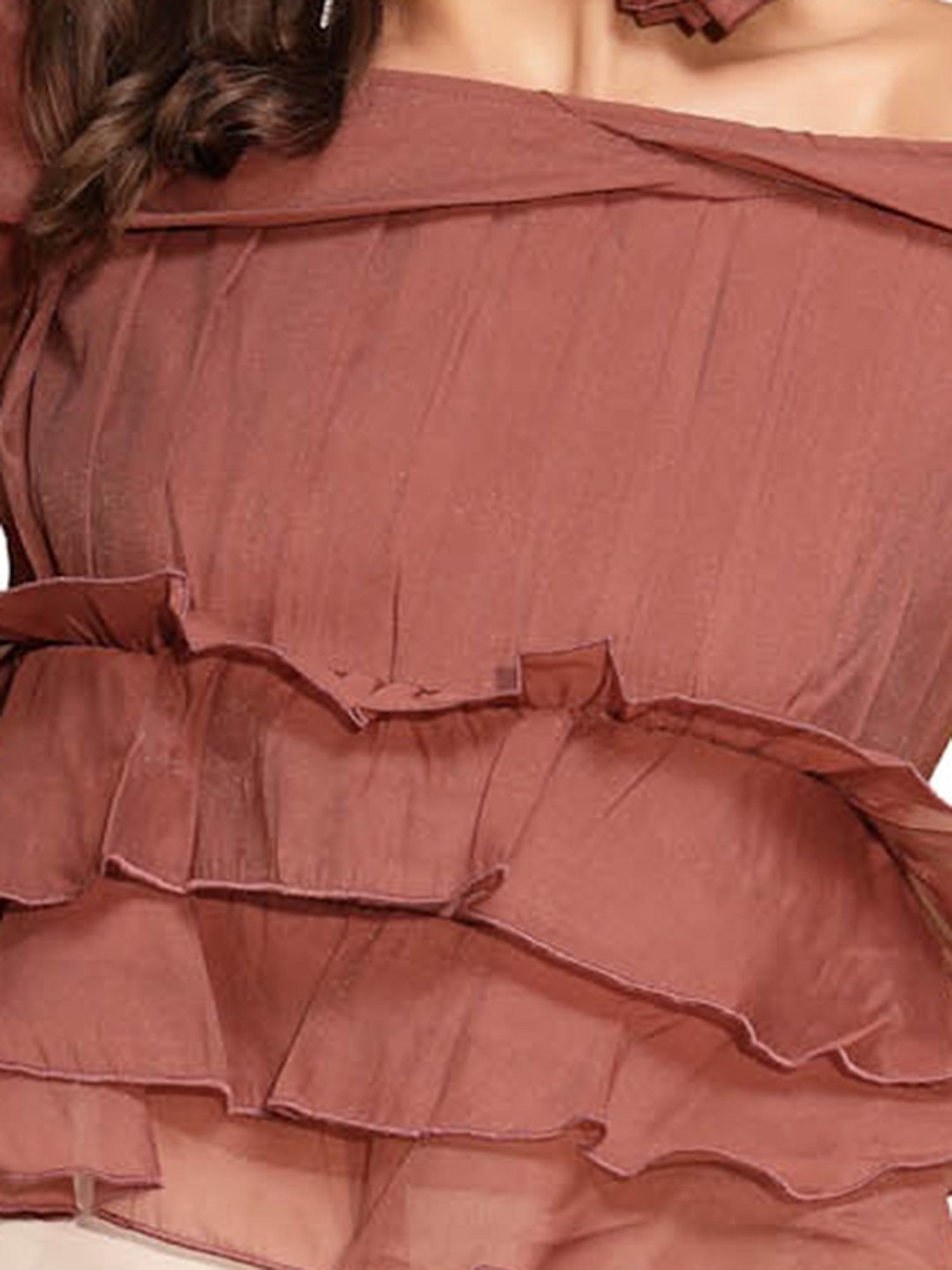 Global Republic Brown Regular Fit Top