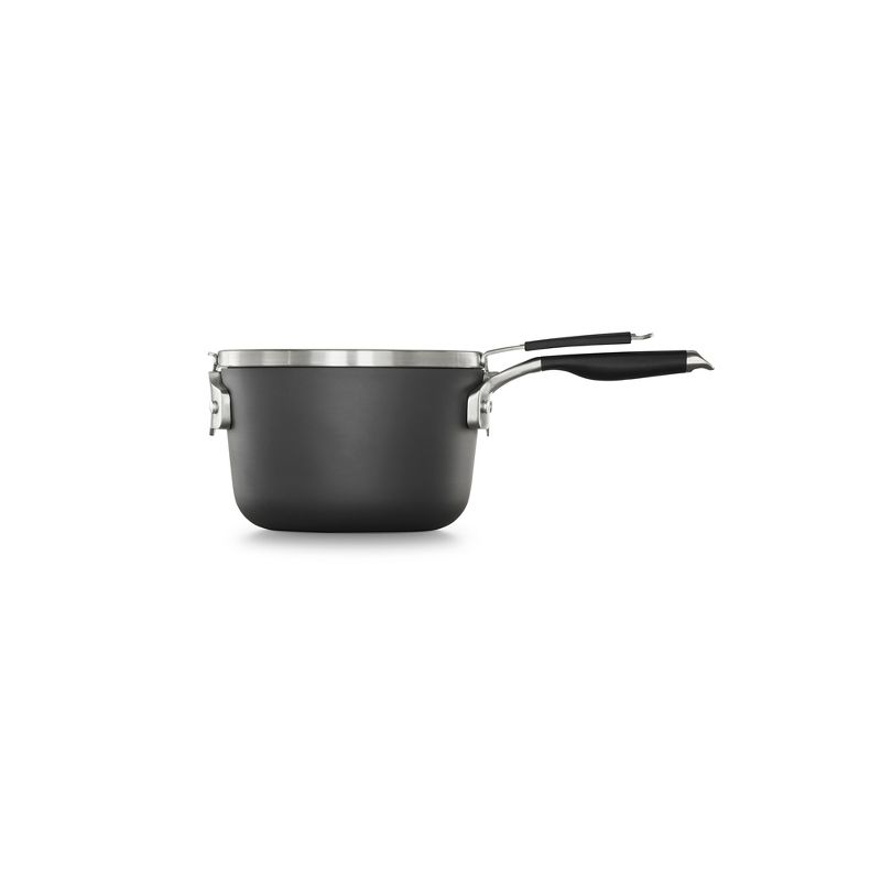 Calphalon Select 3.5qt Space Saving Hard-Anodized Nonstick Sauce Pan with Lid