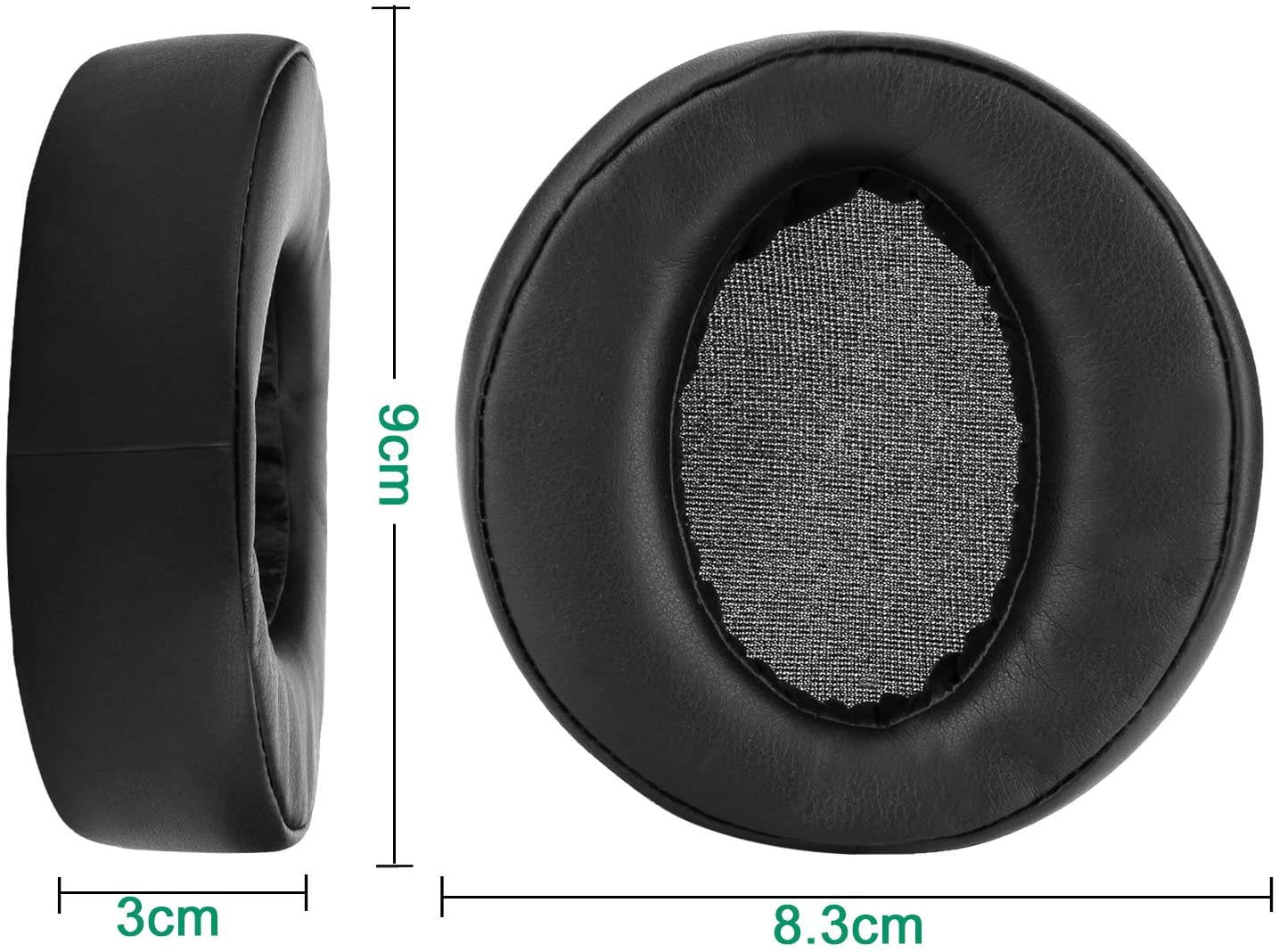 Replacement Ear Pads Earpads Cup Cover Memory Foam Cushion for Sony MDR-XB950BT XB950B1 XB950N1 XB950AP Bluetooth Wireless Headphones, 2 Pieces