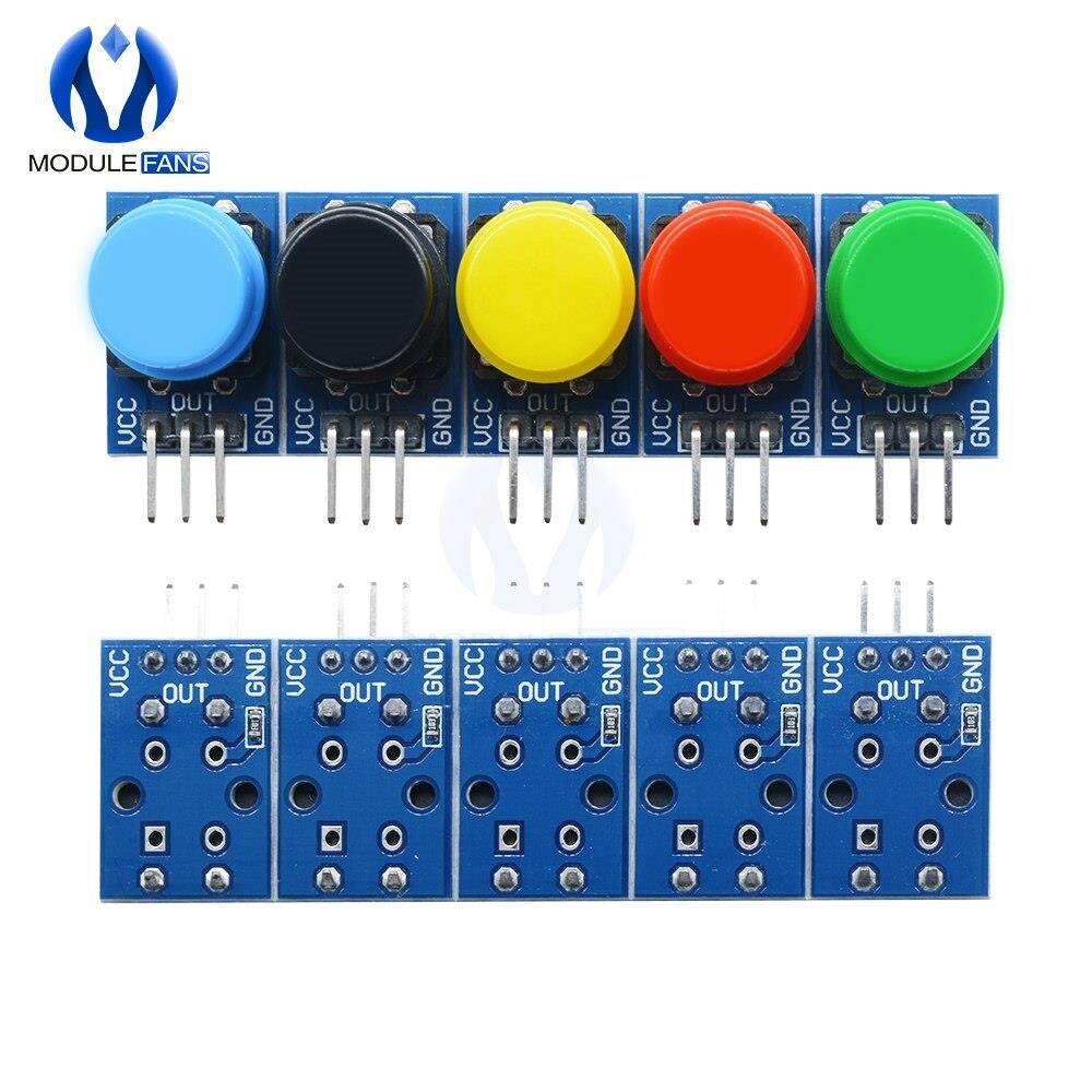 25pcs 12X12MM Big Key Module Big Button Module Light Touch Switch Module For Arduino Raspberry Pi 3 With Hat High Level Output