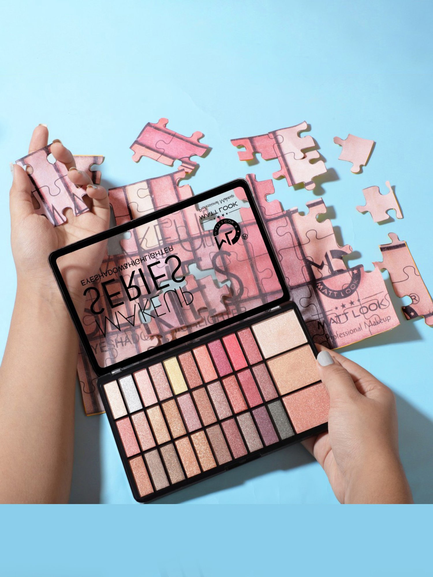 Matt Look Makeup Series Eyeshadow & Highlighter 01 - 49 gm