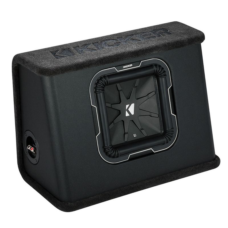 Kicker 41TL7102 10" Q-Class L7 Subwoofer in Slim Sealed 2-Ohm Enclosure