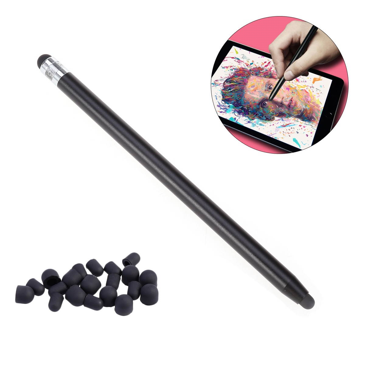 Rubber Tip Stylus Universal High-precision Pen for Touch Screen Devices Smartphones and Tablets