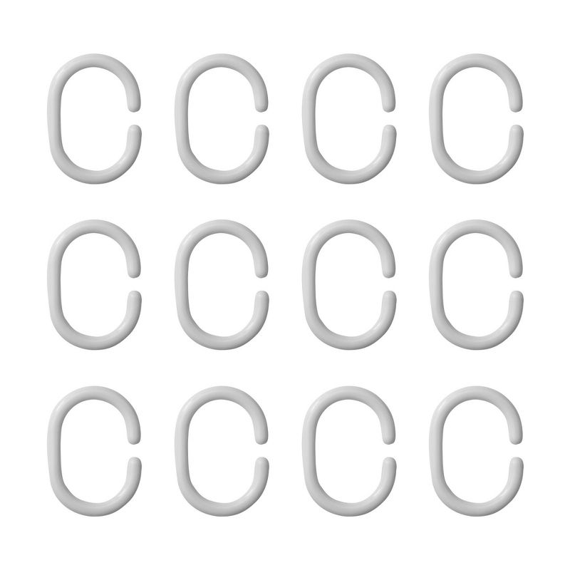 13pc Chevron PEVA Shower Curtain and Rings Set - Zenna Home