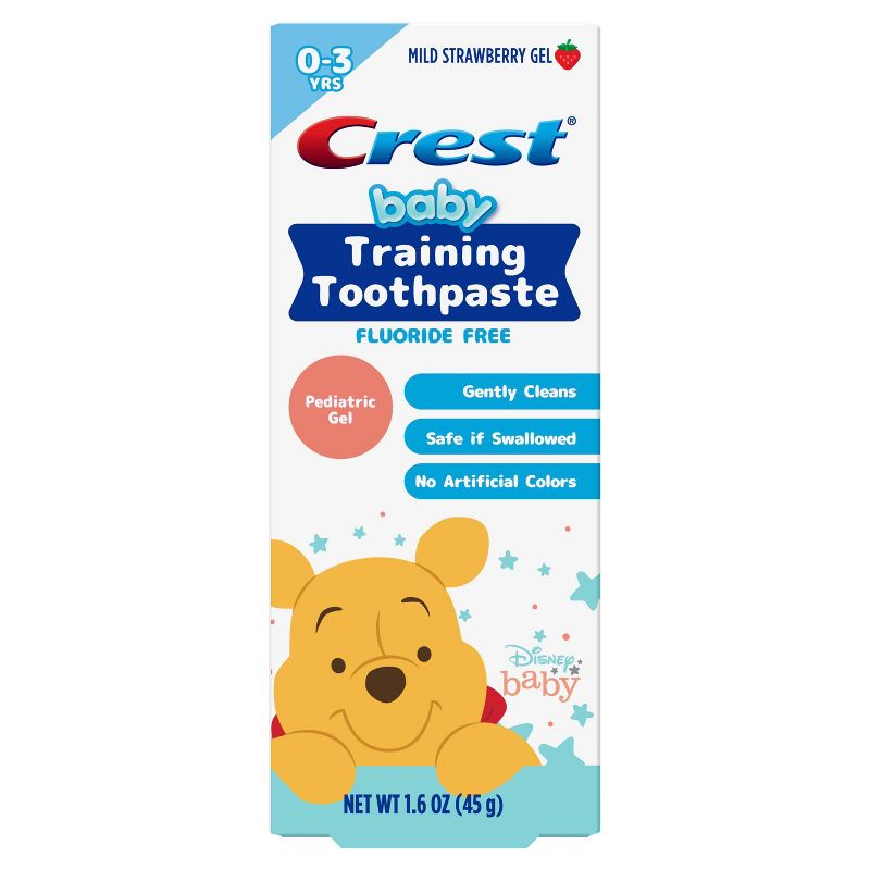 Crest Training Toothpaste Kit - 2 Strawberry Toothpastes - 1.6oz + 4 Winnie the Pooh Toothbrush