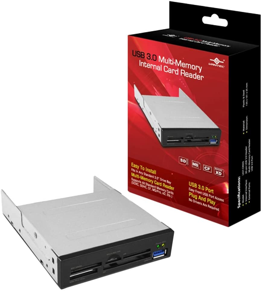 Vantec USB 3.0 Multi-Memory Internal Card Reader (UGT-CR935)