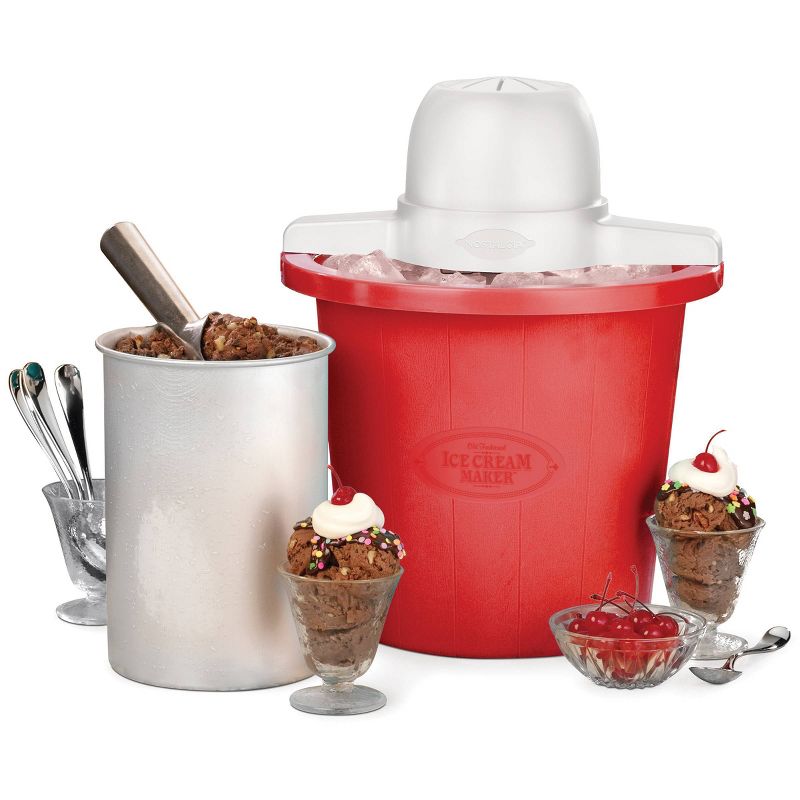 Nostalgia 4qt Electric Ice Cream Maker - ICMP4RD