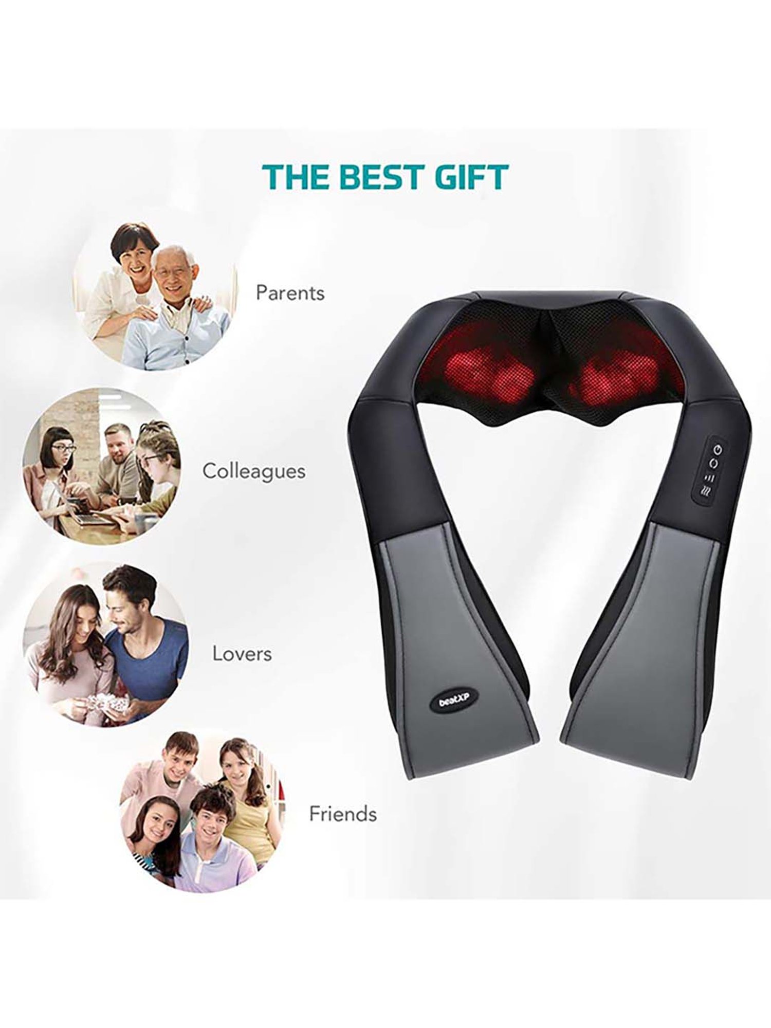 beatXP DeepHeal Neck & Shoulder Massager (Black)