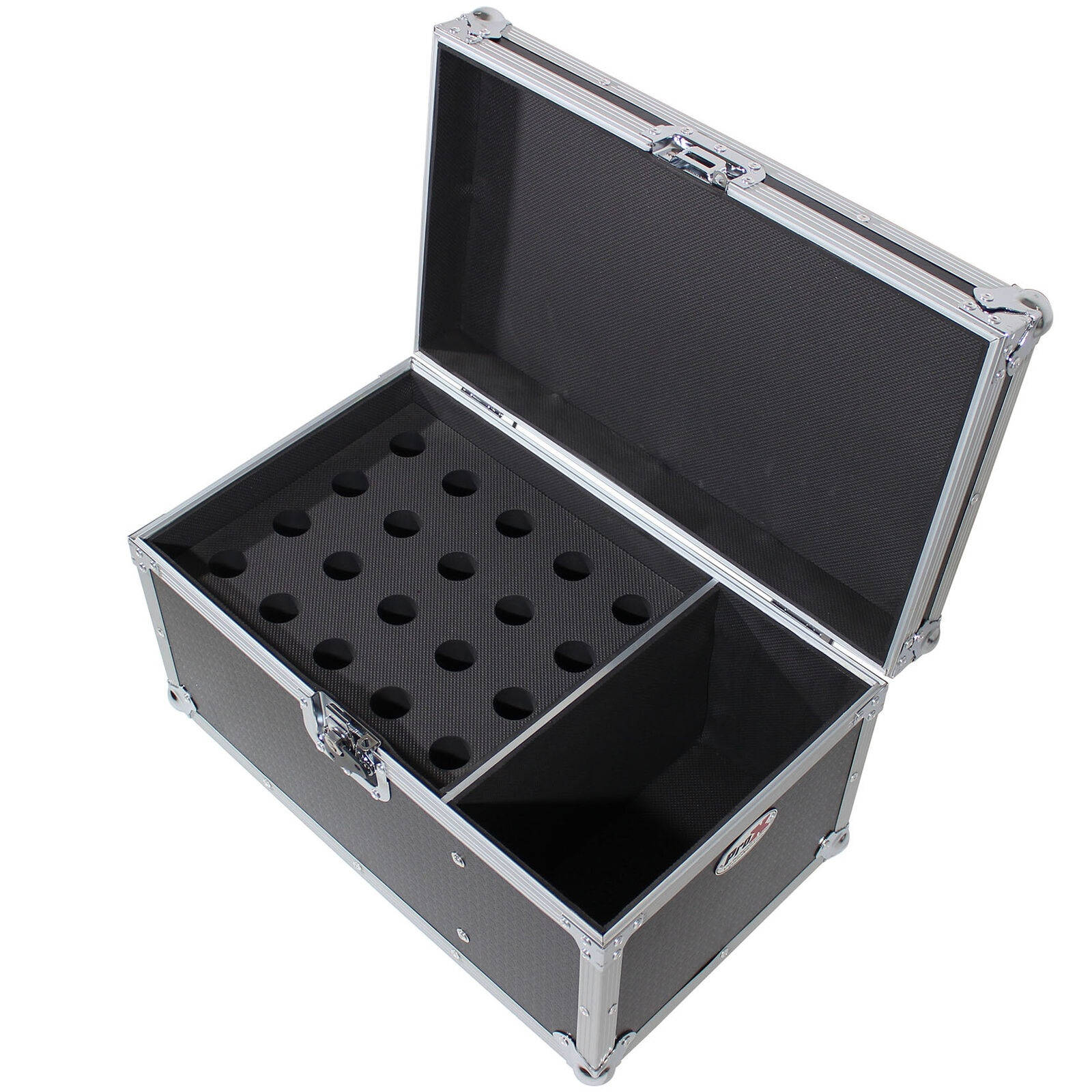 ProX XS-MIC20S Microphone Case Holds 20 Handhelds W/Side Storage