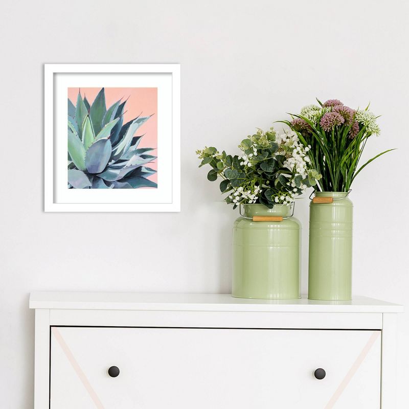 12" x 13" Glory Succulent by Alana Clumeck Framed Wall Art Print - Amanti Art