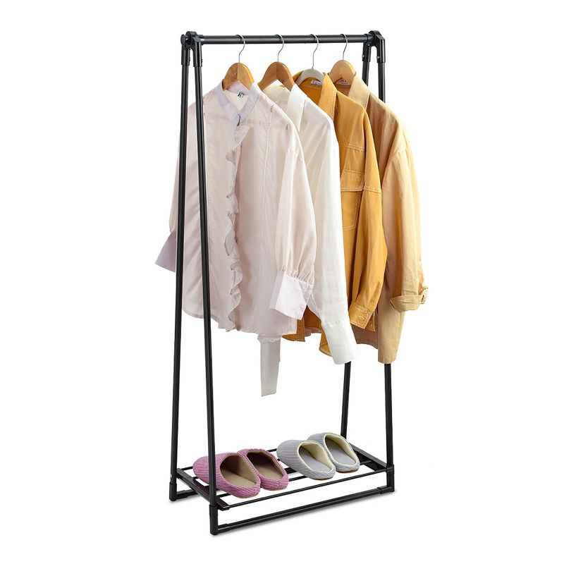 Home Basics Over the Door Metal Closet Rod, Silver