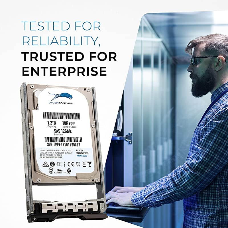 10K SAS 12Gbs 25quot HDD for Dell PowerEdge Servers | Enterprise Hard Drive in G13 Tray | Compatible with 400AJPD R3H6D 400AJPI WXPCX RWV5D 400AJON V2KWT 89D42 9XNF6 400AJQD 4637475 FY96C