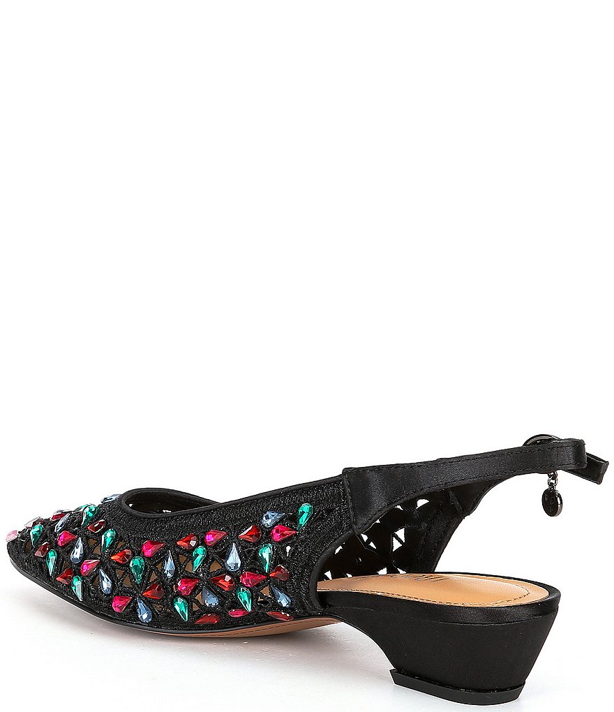 Trotters Kari Pearlized Leather Block-Heel Pumps