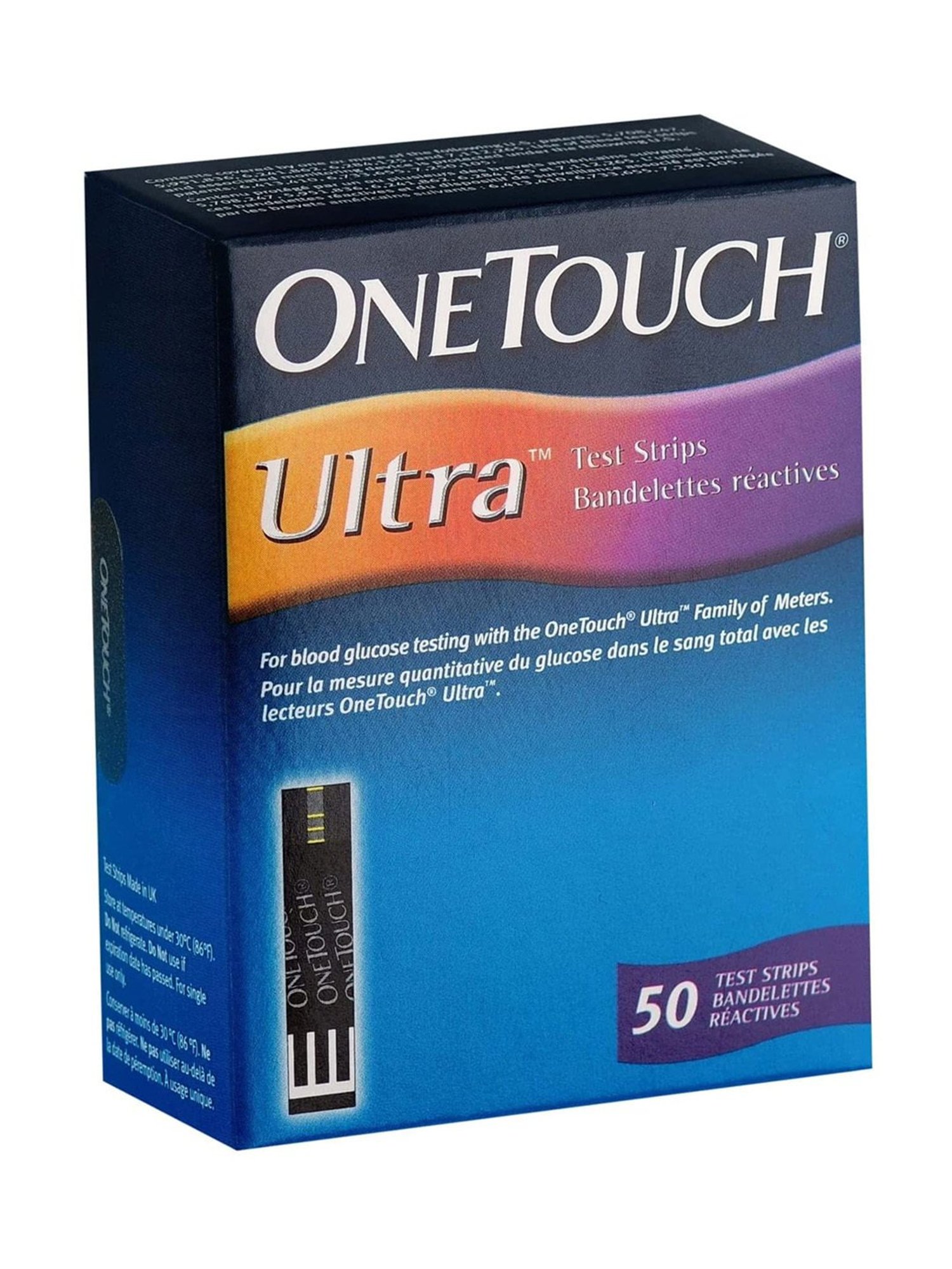 OneTouch Ultra Test Strips | Pack of 100 Strips with 50 OneTouch UltraSoft Lancets