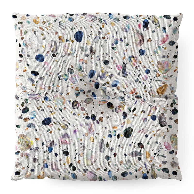 Ninola Design Mineral Terrazzo Square Floor Pillow - Deny Designs
