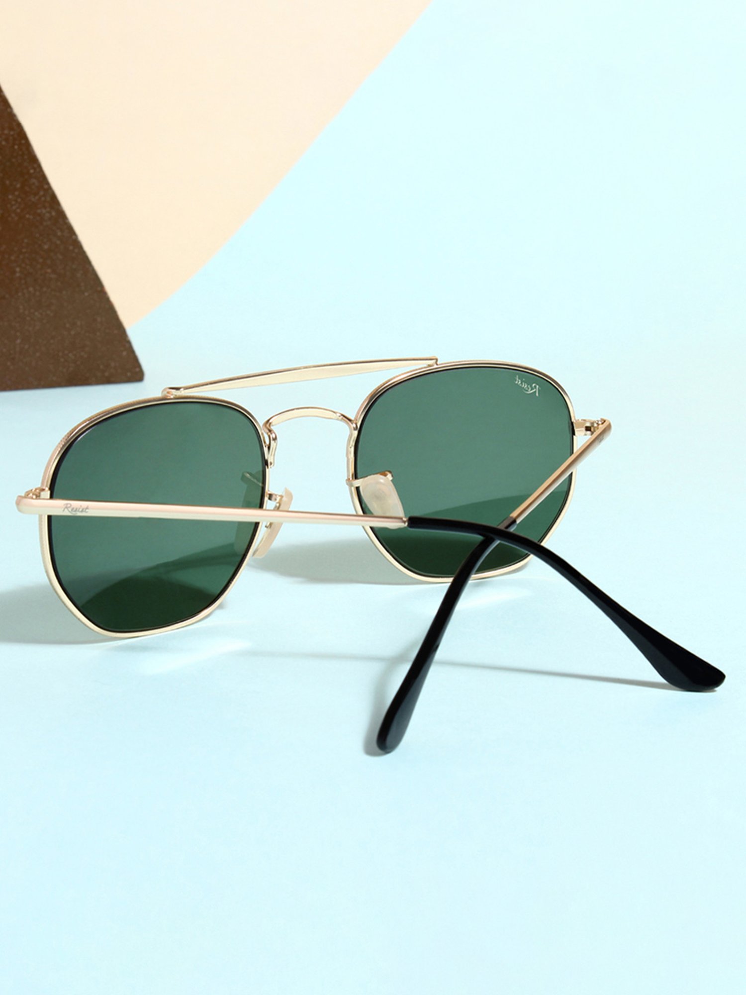 Resist Eyewear Green UV Protection Unisex Sunglasses