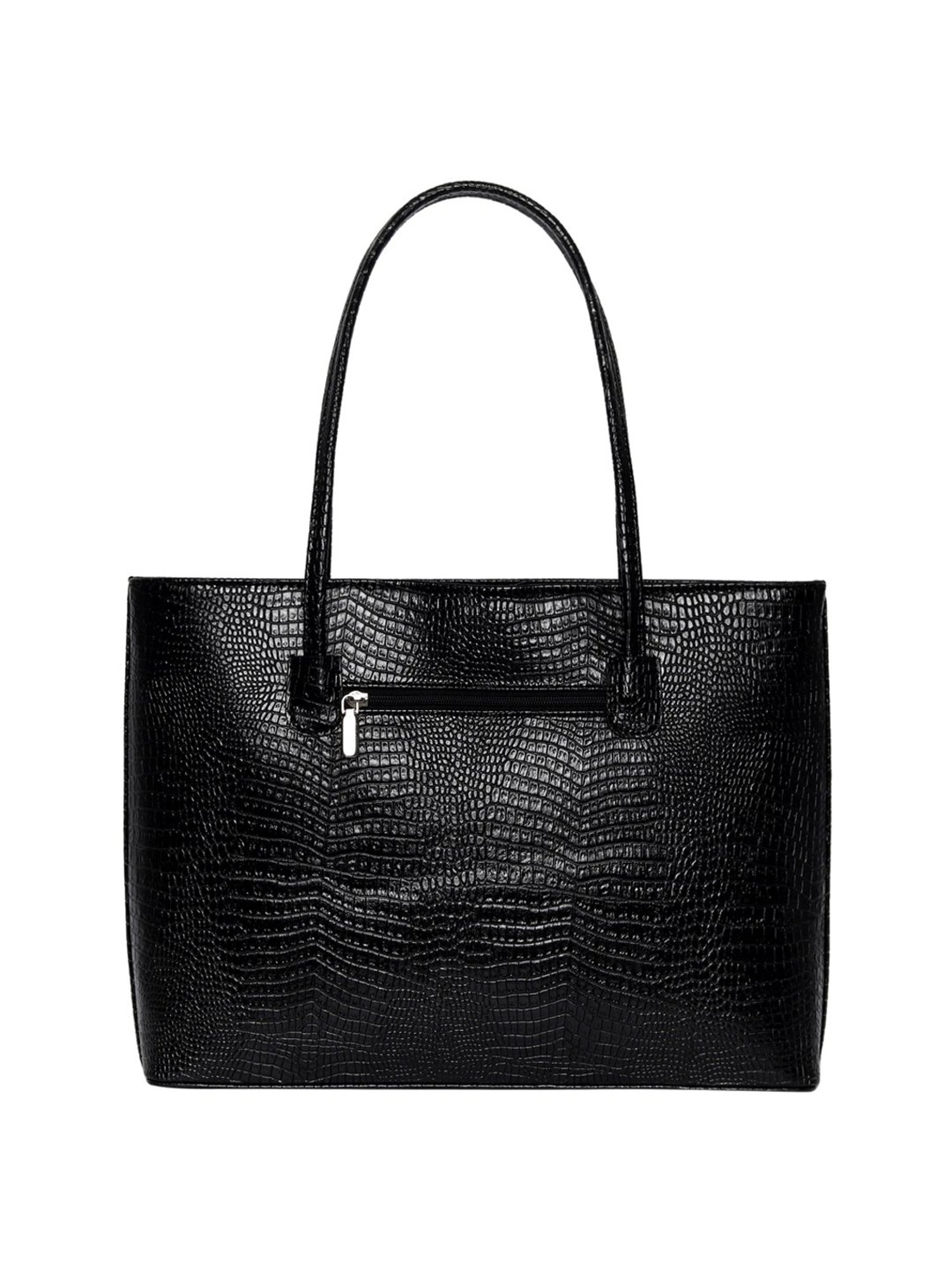 Lino Perros Black Textured Large Tote Handbag