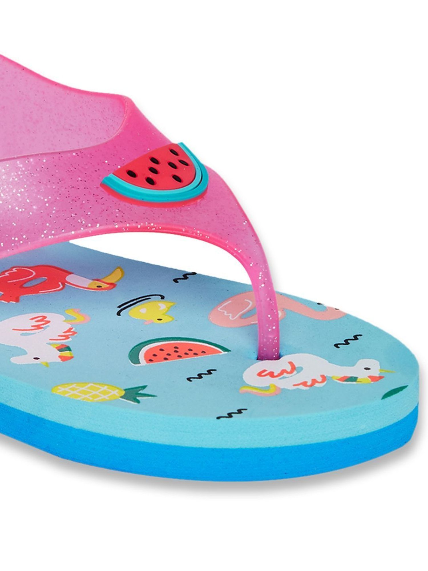 Pantaloons Junior Pink & Blue Flip Flops