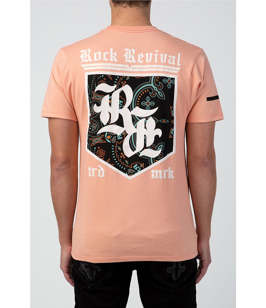 Rock Revival Paisley Back Short-Sleeve T-Shirt