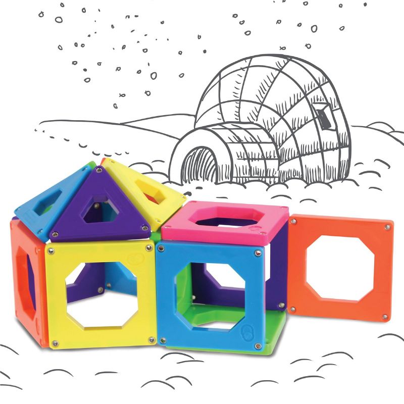 Discovery Kids Toy Magnetic Tiles Building Set 50pc