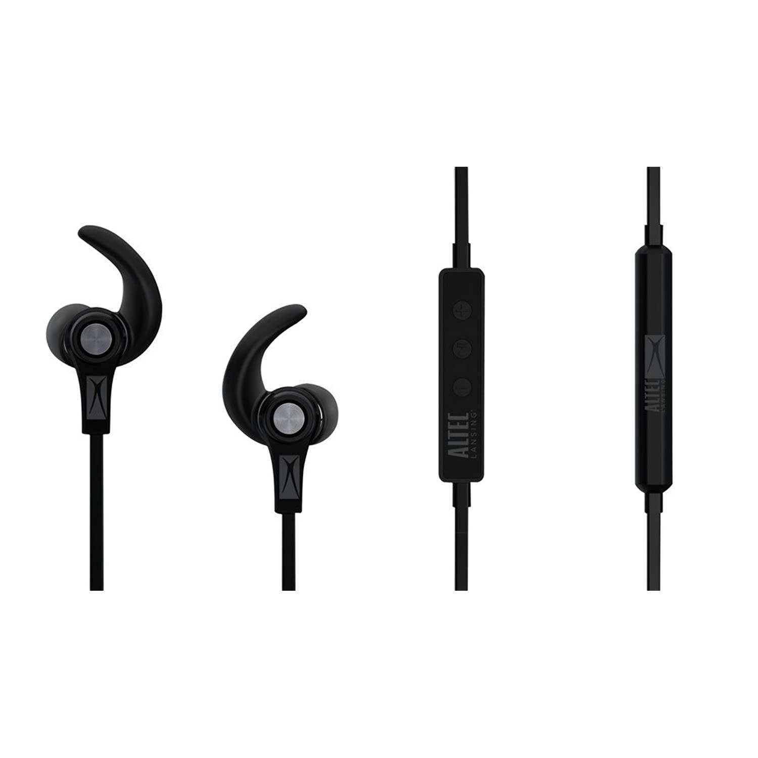 Altec Lansing MZX856-BLK Bluetooth Active Earbuds, Black