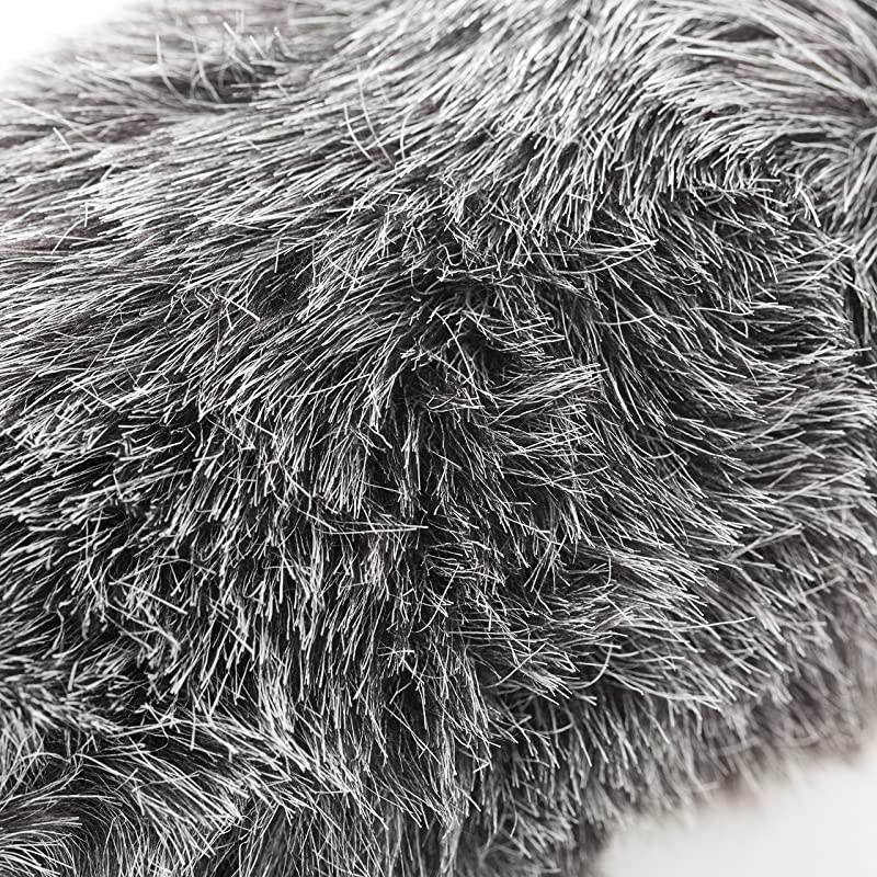 WSG140 Furry Rigid Windscreen for Microphones 1823mm in Diameter and up to 63 16cm Long Dark Gray